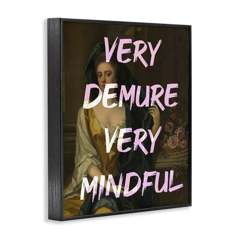 Estampe numérique très sobre et réfléchie, design par Lil 'Rue, H 14 po x l 11 po, Giclée encadrée noir minuit