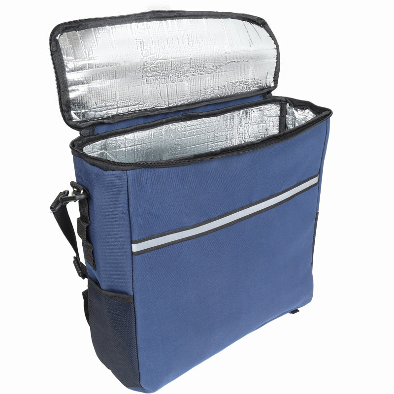 Chariot de plage avec de grandes roues pour le sable, capacité de 500 lb - Conception brevetée, chariot tout terrain à structure en acier avec pneus pneumatiques de 9 po, conception pliable pliable, sangle avec sac multiusage, bleu foncé