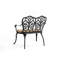 Banc en fonte d'aluminium avec coussin