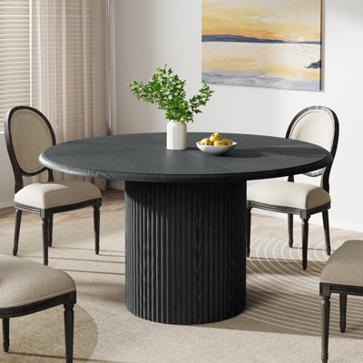 Round Metal Base Dining Table