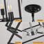 Luminaire suspendu chromé réglable en 8 couleurs-2085793576
