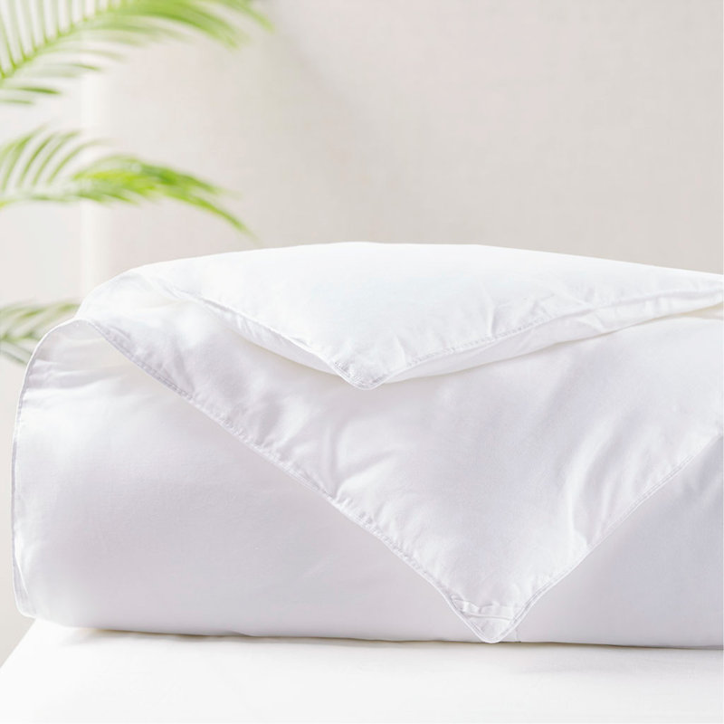 Cotton Down Alternative Comforter With Featherless Insulation For All-Season Use And Hypoallergenic Benefits, Twin Comforter