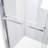 Duet Plus 56" - 60" W x 72" H Double Sliding Semi-Frameless Shower Door-61491970