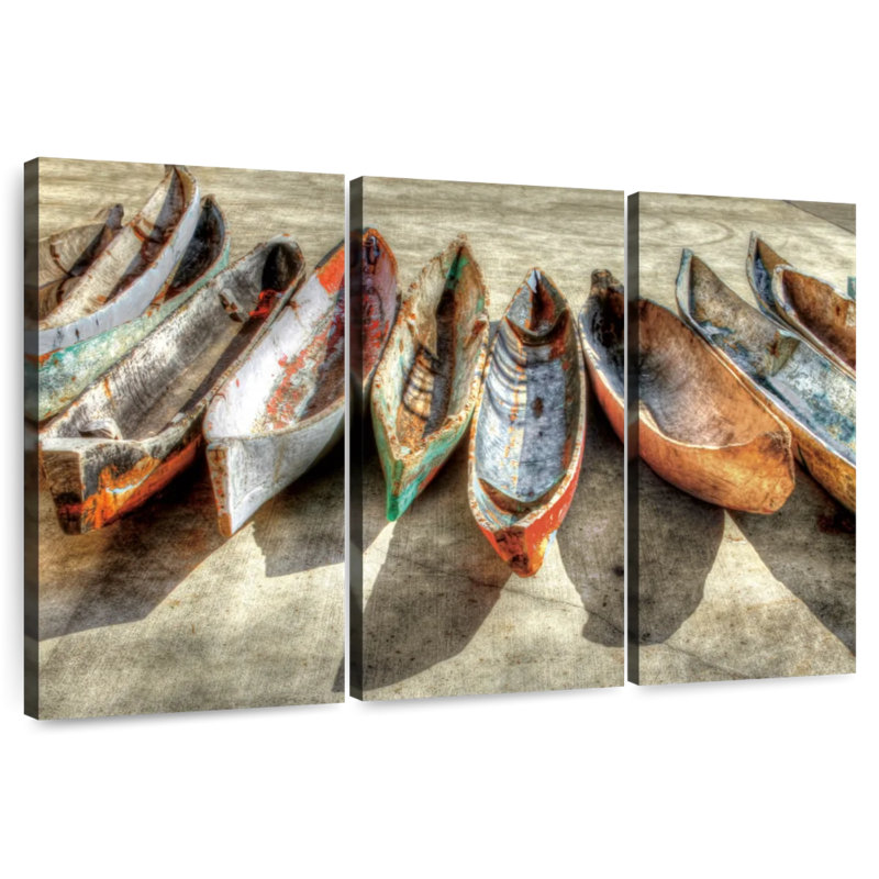 Mehar Canoes, 20" H x 33" W