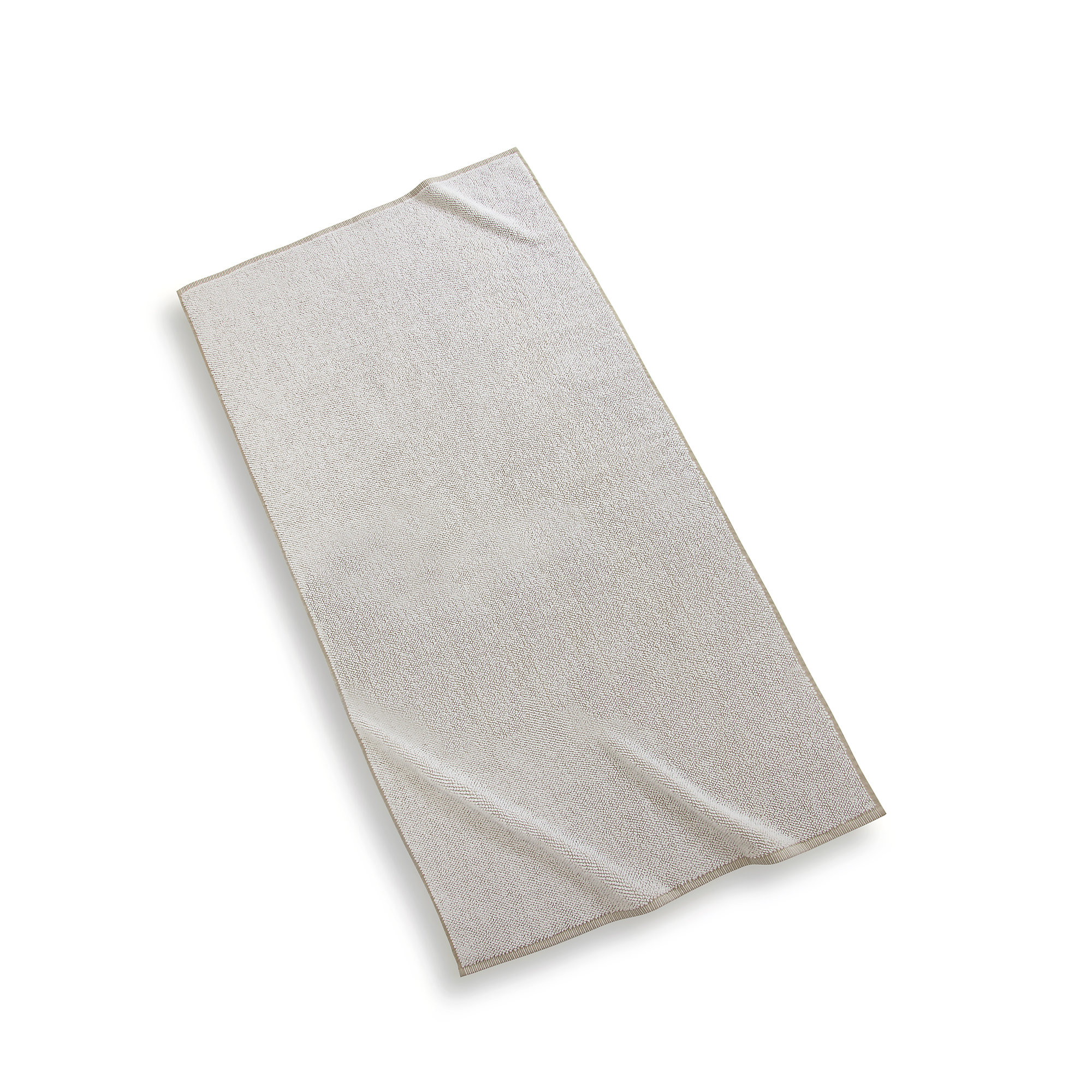 Rust Turkish Cotton Hand Towel, Off White