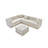 Contemporary Vertical Channel Tufted Velvet Big Size Ottoman Modern Upholstered Foot Rest For Living Room Apartment-772725105