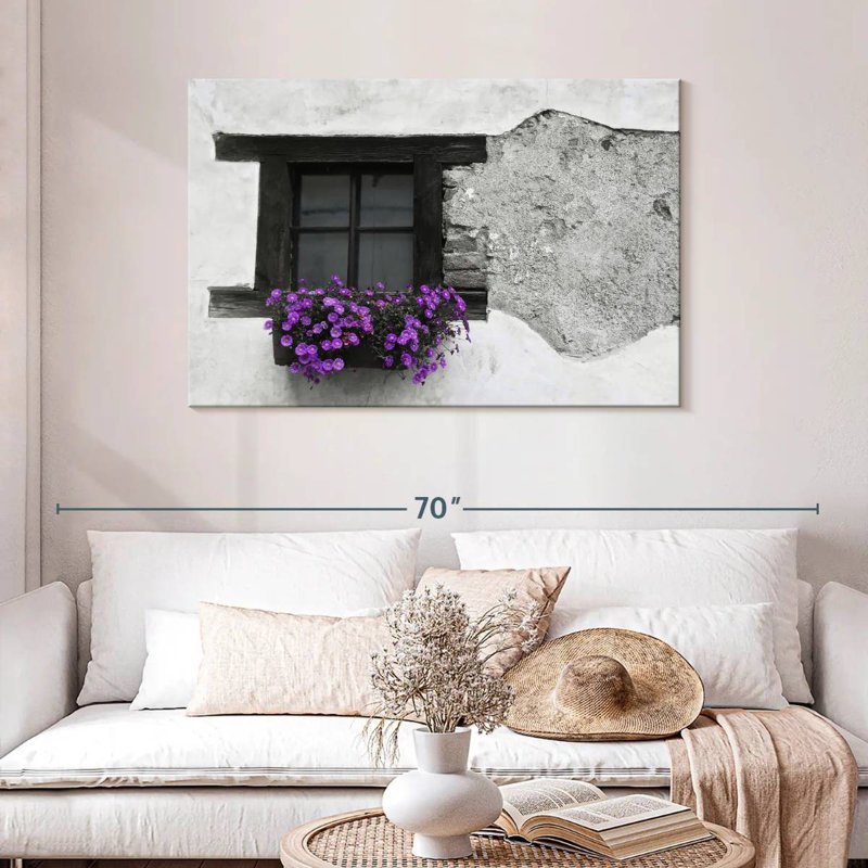 Boîte à fleurs mauve Lilie BW, H 30 po x l 45 po