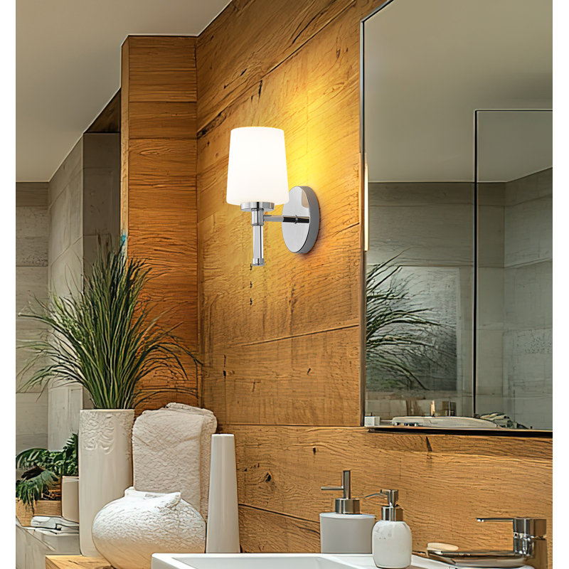 Meuble-lavabo chromé 1 lumière 5,25 po Kinzie, Chrome chrome