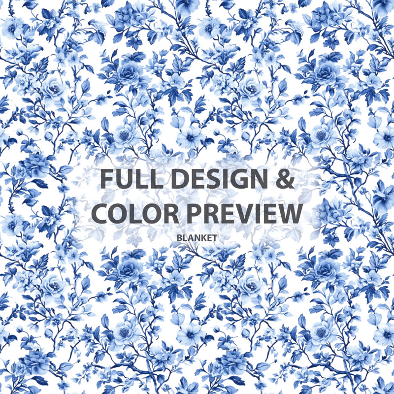 French French Toile II - doudou rustique bleu