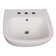 Barclay Elena 18.12'' White Vitreous China Rectangular Bathroom Sink with Overflow
