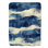 Bleu artistique - couverture sherpa de qualité supérieure 1 pièce