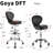 Pearcy Height Adjustable Lab Stool with Foot Rest