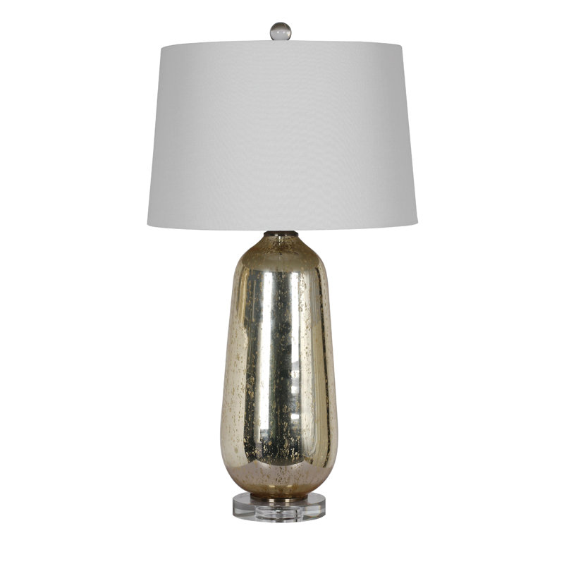 Transitional 1 Light Chrome Base Table Lamp