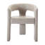Chaise rembourrée en similicuir avec accoudoirs et dossier plein -1589604103