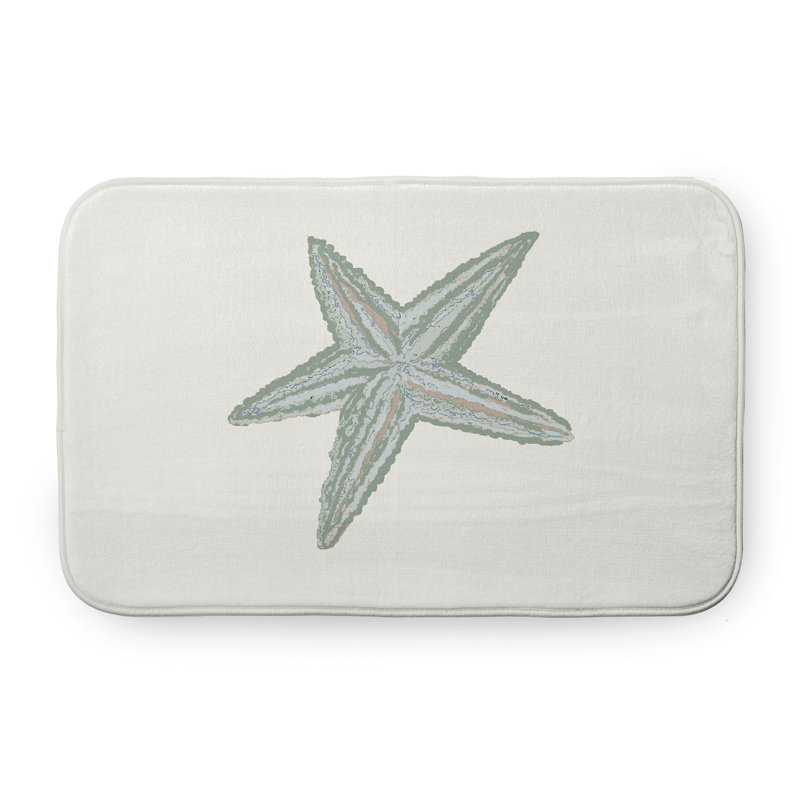 Tapis de bain Beach, L 17 po x L 24 po, Vert
