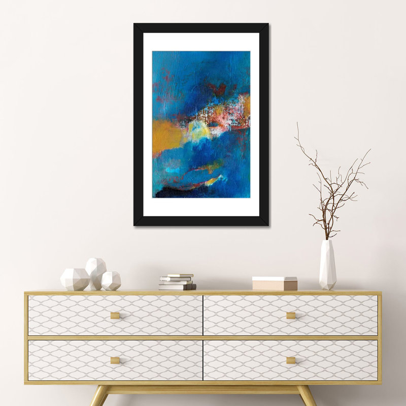 «Rhapsody in Blue I», reproduction d'art sur toile, H 12 po x l 8 po x P 0,75 po, Toile tendue, Pas de tapis