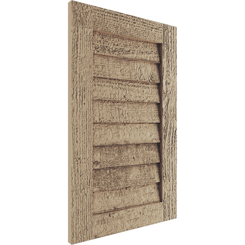Évent rectangulaire en faux bois Timberthane, Scié brut, H 24 po x l 22 po x L 1 po
