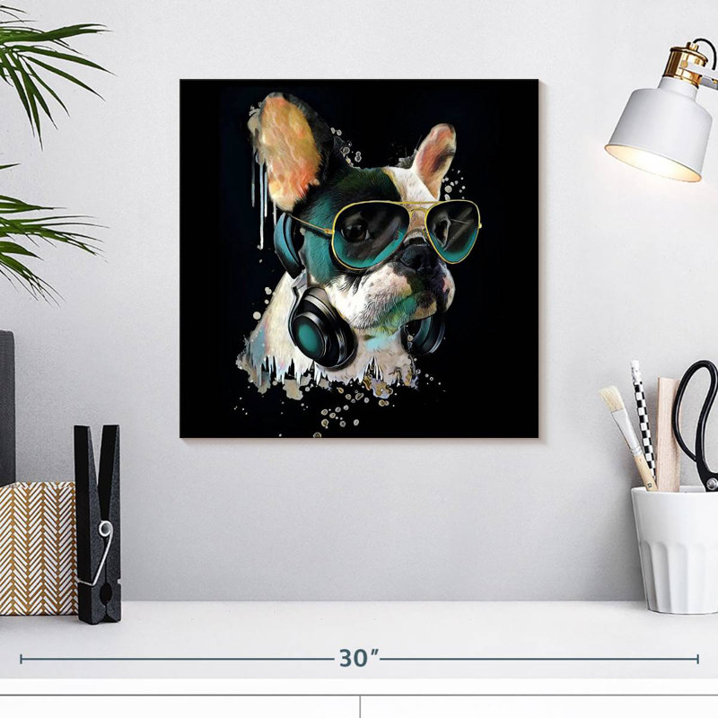 Bouledogue français Crowle, H 16 po x l 16 po