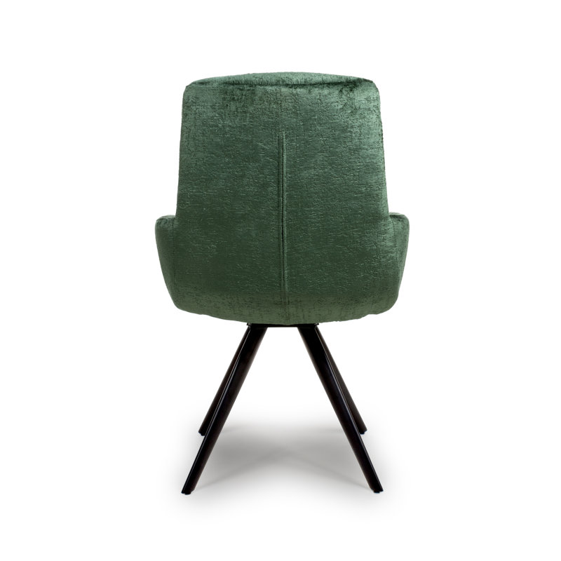 Bengta 48cm H Upholstered Metal Side Chair, Green