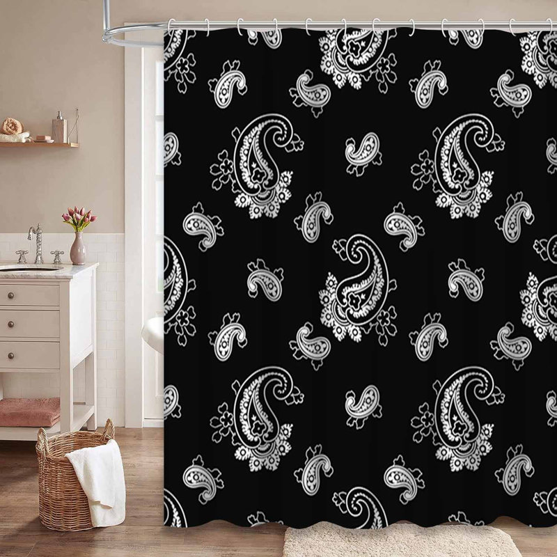 Rideau de douche Paisley, 72" L x 84" W