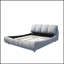 Lit gris luxueux avec plis exquis et tête de lit ultra-douce pour un confort et un style ultimes-31771515