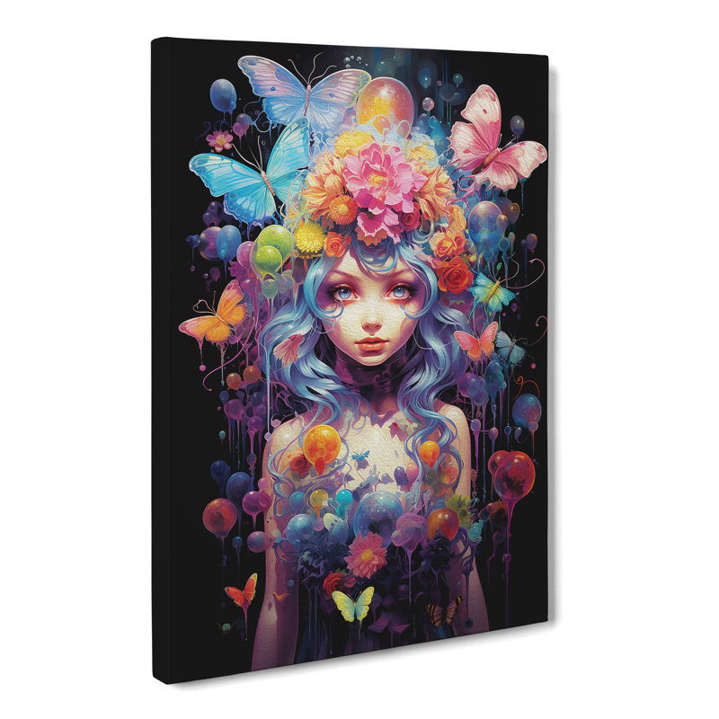 Fairy Neo-Plasticism - Single Picture Frame Print, 76cm H x 50cm W x 3cm D