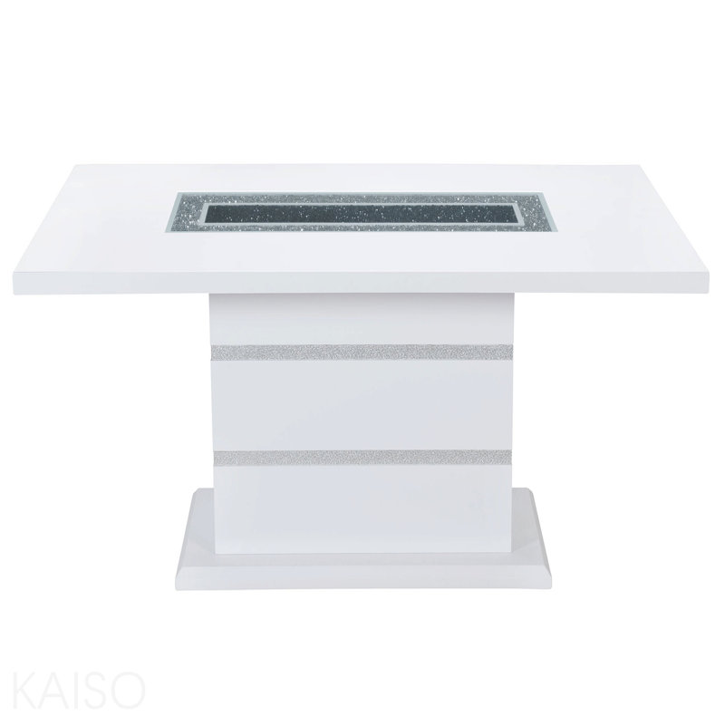 White Dining Table Solid Wood