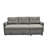 Convertible L-Shaped Sectional Sleeper Sofa Bed-948907202
