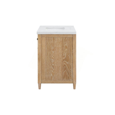 Meuble-lavabo à panneaux 31 po avec dessus en pierre reconstituée (7508VB37 + 7721VT31)