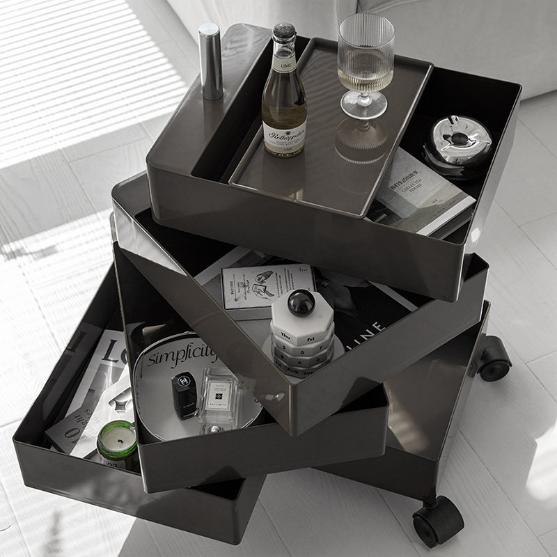 Cennedy Side Table with Storage, Yellow