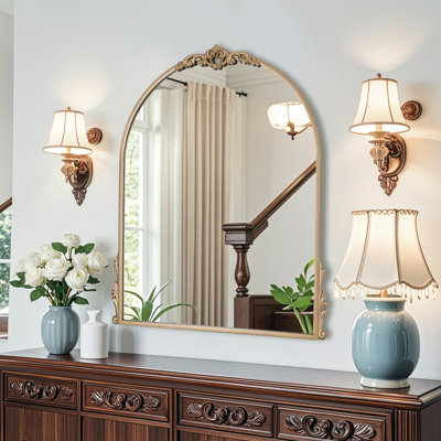 Vintage Baroque Arch Decorative Wall Mounted Mirror