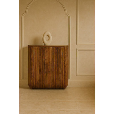 Armoire incurvée cannelée