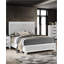 Grand lit contemporain blanc