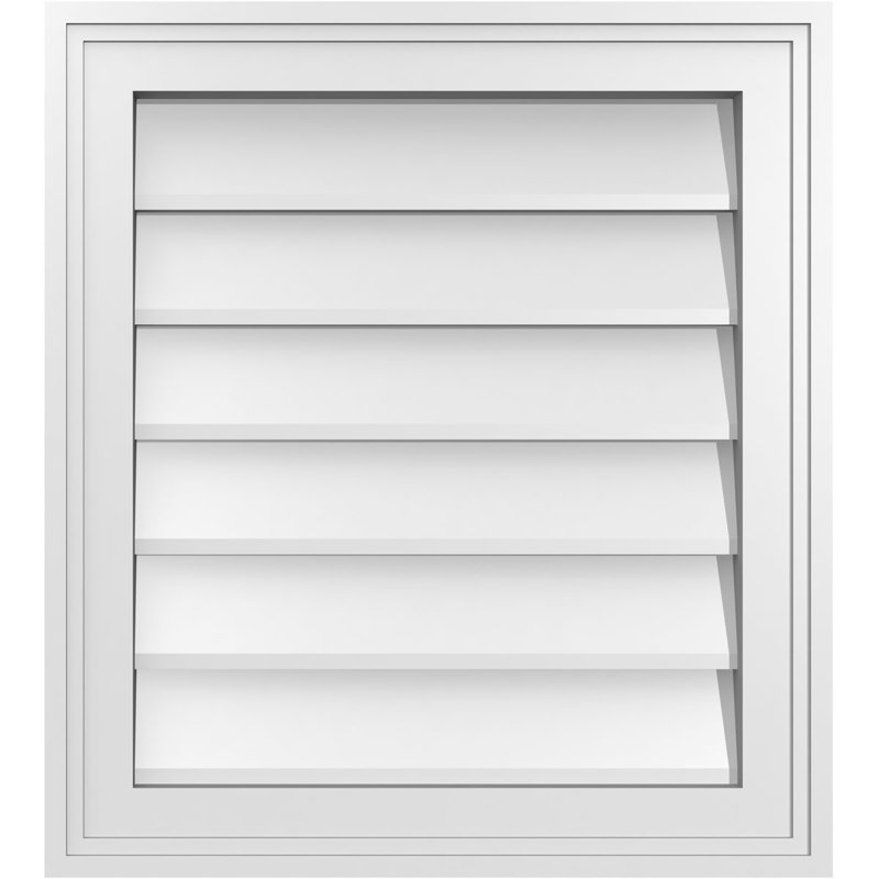 Cadre en brique, brun clair apprêté, H 20 po x l 18 po x P 1,5 po