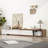 Extendable Tv Stand, Wood Reversible Entertainment Center With 3 Large Drawers-106341222-135539042