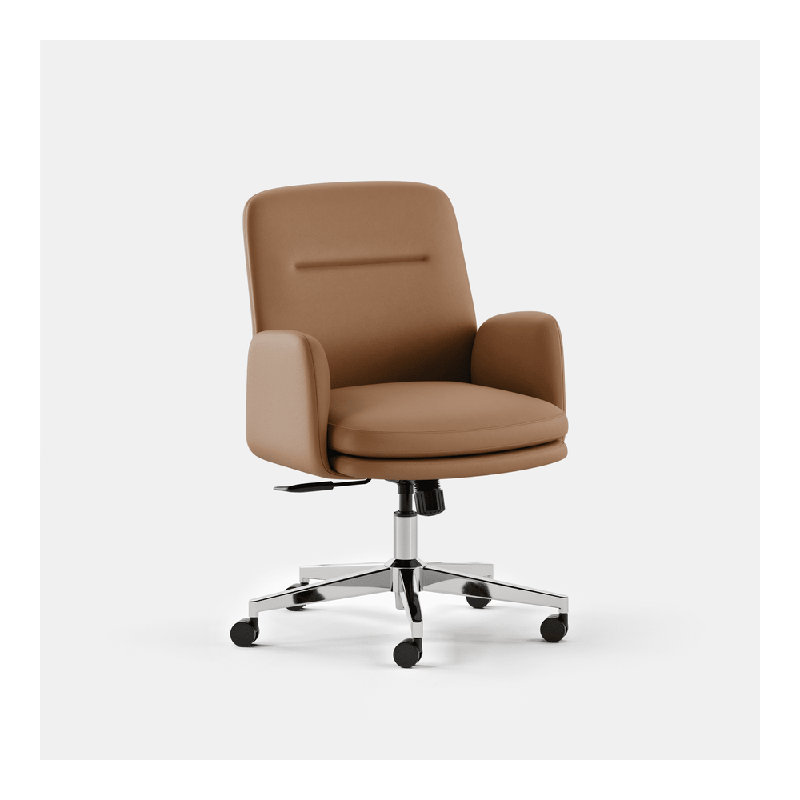 Softside Chair, 36, Limestone, Chrome