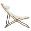 Chaise pliante d'extérieur 2 pièces, chaise de patio enveloppée de rotin avec dossier réglable, coussin épais et appui-tête amovible-1014343906