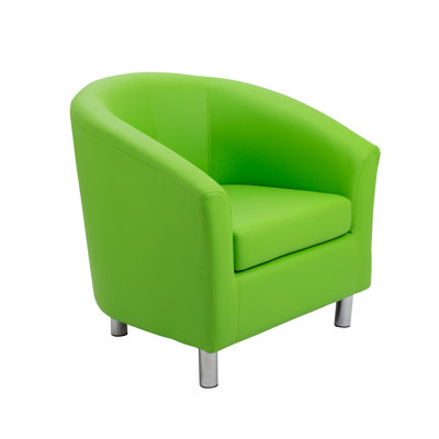 Pyrmont Faux Leather Barrel Chair