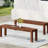 Rustic Wood 61.45" Bench  2  - Slat Construction, Appeal Construction