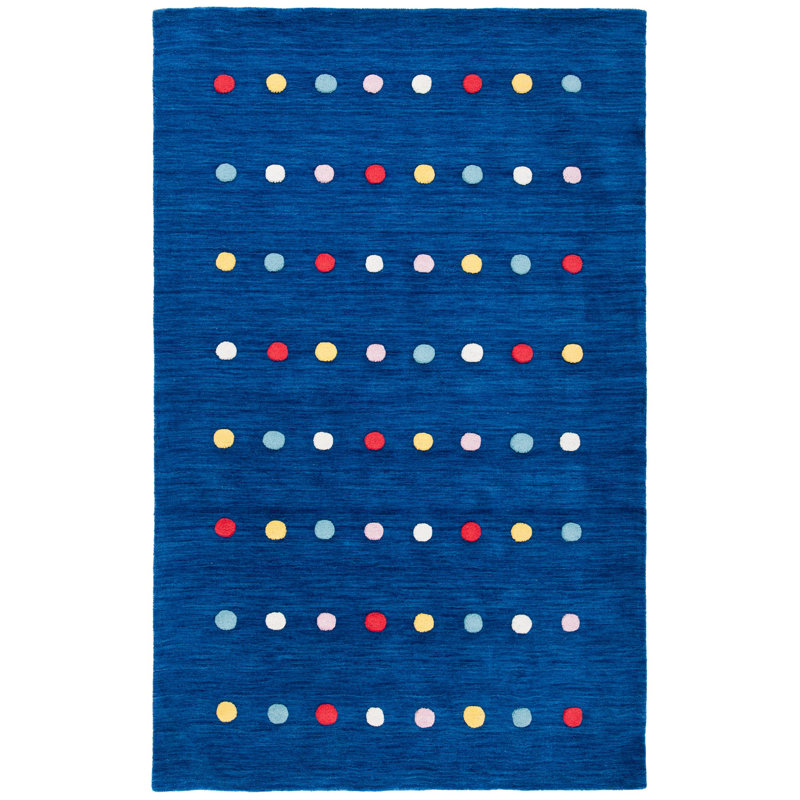 Tapis tissé à la main 70% laine, 20% latex, 10% coton Reon, Rectangle 8 pi x 10 pi