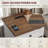 23.6'' W Farmhouse Nightstand with Storage Cabinet and Charging Station