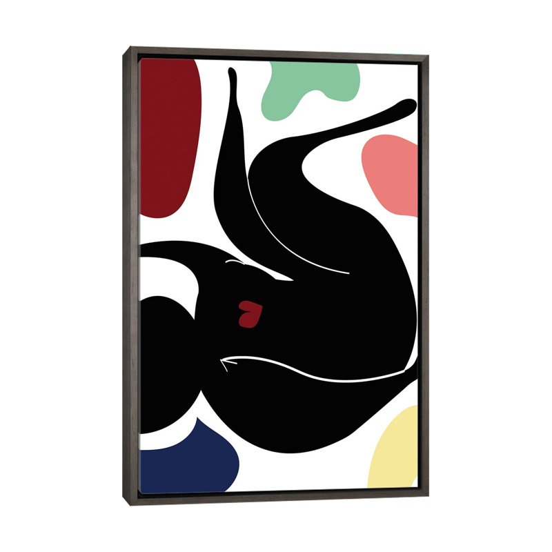 Le centre du cœur-impression d’art graphique, H 60 po x l 40po x P 1,5 po, Toile avec cadre gris, Pas de tapis