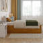 Lit plateforme simple en bois massif avec pied de lit et lit gigogne Concord-96140341