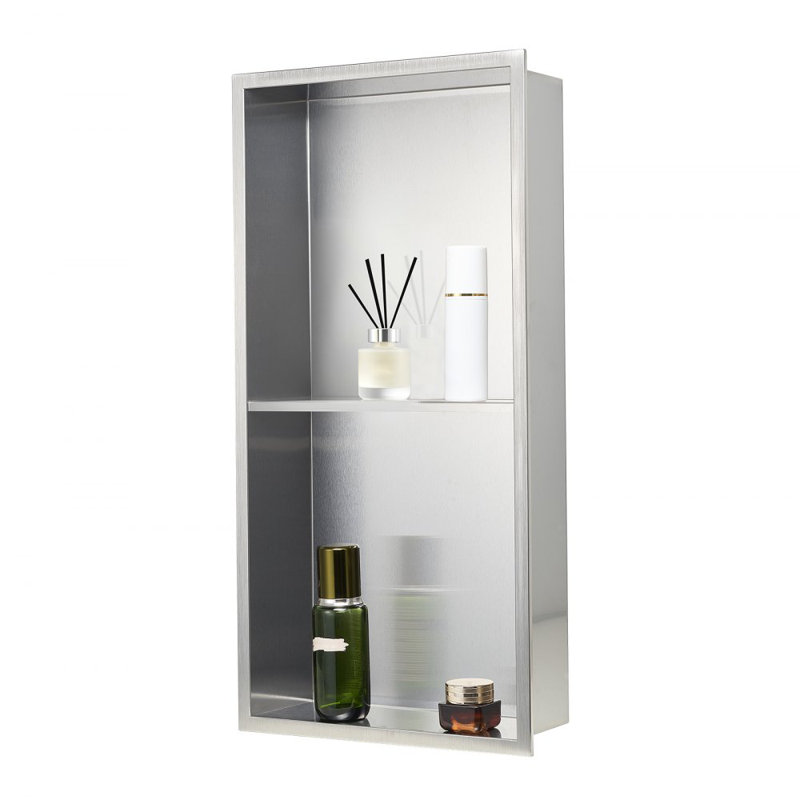 Stainless Steel Recessed Bathroom Storage Furniture Set