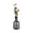 Ivelis Glass Vase - Handcrafted Glass Construction Glam Style with Textured Artisan Detailing - Modern Decorative Accent for Elegant Contemporary Spaces - Unique Bottle Shape Design - Not a Set-100233909
