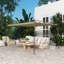 Outsunny 3.5 x 2.6 m Retractable Pergola Shade Cover ONLY-542556851