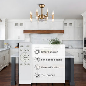 24" Luminous Elegance Gold Chandelier - Modern 8-Light Fixture with Frosted Acrylic Shades for Living and Dining Spaces