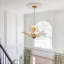 Lustre en cristal 29,5 po à 7 lumières avec branches et fleurs