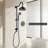 Shower Head With Handheld Shower System With 8" Rainfall Shower Head, Dual Shower Combo-126529057