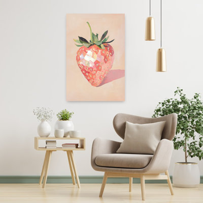 Art contemporain coloré, art moderne contemporain, fruits